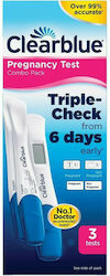 Clearblue Triple-Check & Date 3τμχ Ψηφιακό Τεστ Εγκυμοσύνης Πρώιμος Έλεγχος & Ημερομηνία