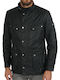 Barbour Duke Wax Herren Winter Jacke Lässig Schwarz