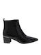 Nine West Honor8 Leder Damen Knöchelstiefel Black Croco