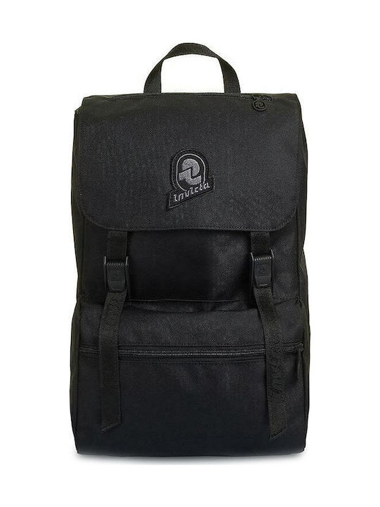 Invicta Jolly S Solid Recycled Fabric Backpack Black