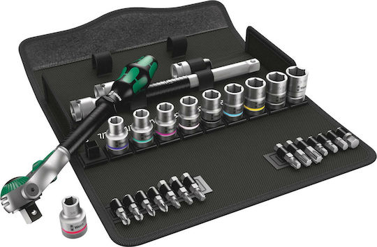 Wera Wera 8100 SC 9 Zyklop Καστάνια με Καρυδάκια 1\2" 28τμχ