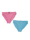 Minerva Women's Brazil 2Pack Fuchsia/Light Blue