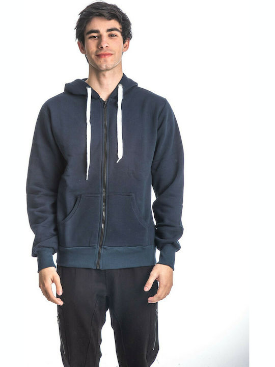 Paco & Co Herren Sweatshirt Jacke mit Taschen Navy