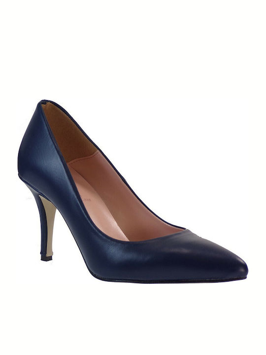 Alessandra Paggioti Pointed Toe Navy Blue Heels 83001 83001