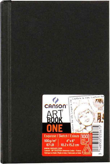 Canson Μπλок за скици Скицник Art Book One 10,2x15,2см 100 листа