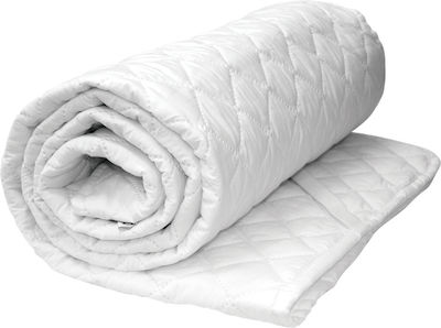 Orion Strom Semi-Double Quilted Mattress Cover with Elastic Straps 191 White 110x190cm