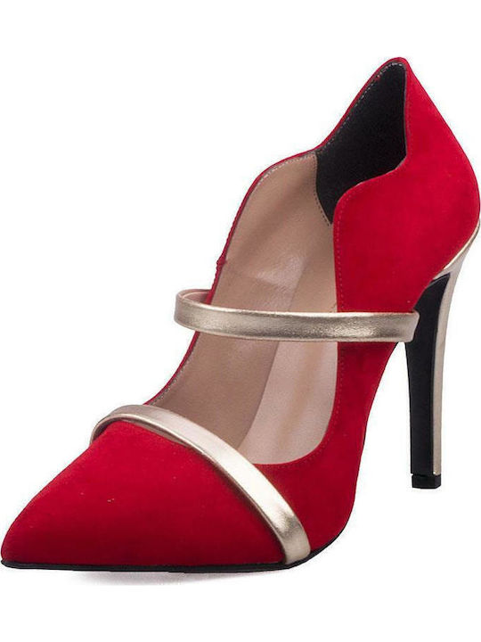 Ellen Pumps mit Stiletto-Absatz Rot