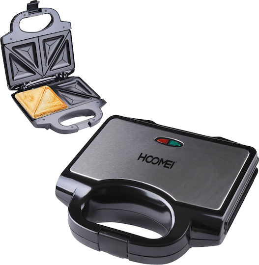 Hoomei Sandwich Maker for for 2 Sandwiches Sandwiches 750W Inox