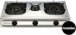 Proton SS04 Countertop Burner Flüssiggas Triple Inox