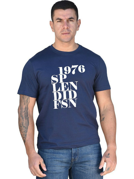 Splendid Tricou pentru bărbați cu mâneci scurte Albastru marin
