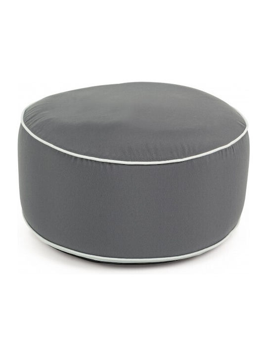 Bean Bag Stool Poof Rihanna Grey 53x53x23cm