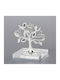 Μπομπονιέρα δέντρο ζωής σε γυάλινη βάση Wedding Gallery Silver