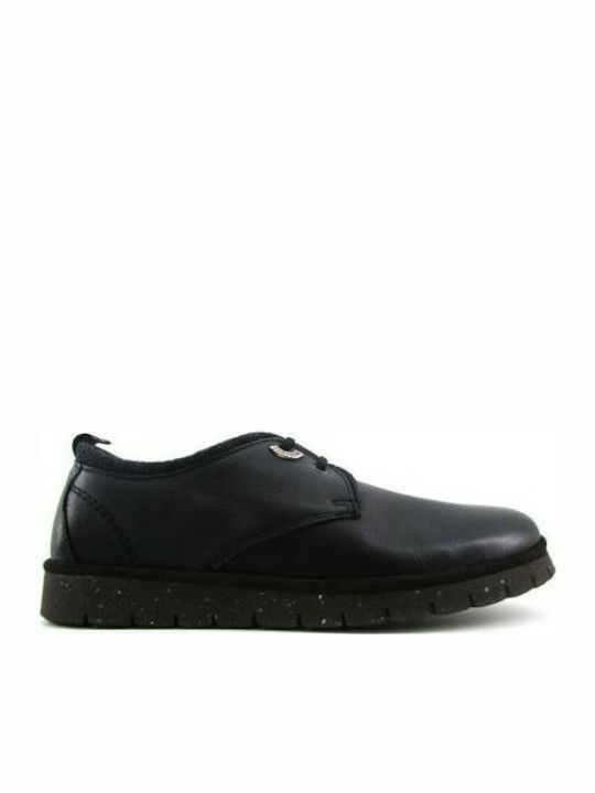 Callaghan Men's Leather Casual Shoes Black