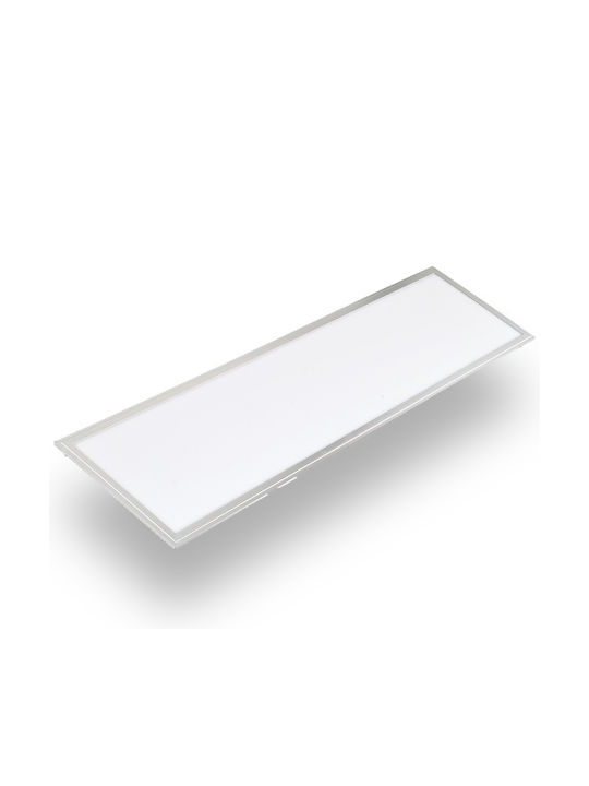 Lucas Parallelogram Recessed LED Panel 48W with Cool White Light 120x30cm