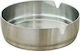 Novatex Ashtray Cigarette Metallic Inox Βαρύ Σατινέ 10cm 1pcs