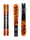 K2 Juvy Children's Ski Boots in Orange Color with Bindings Marker FDT 4.5