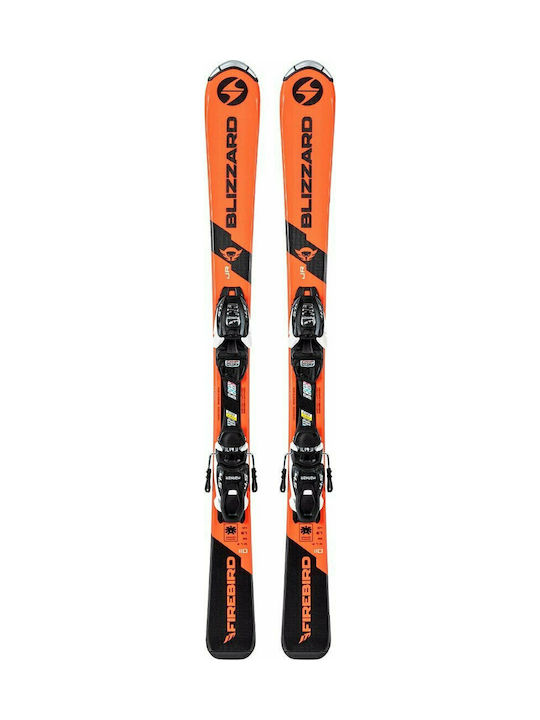 Blizzard Firebird Ski Schuhe in Orange Farbe mit Bindungen Blizzard Firebird Ski Schuhe in Orange Farbe mit Bindungen