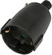 VK Lighting Stecker Weiblich Schuko Schwarz Kun...