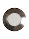 Atman Round Metallic Recessed Spot with Integrated LED and Cool White Light 3W Silver 8.5x8.5cm. 1pcs