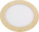 Atman Round Metallic Recessed Spot with Integrated LED and Cool White Light 3W White 8.5x8.5cm. 1pcs