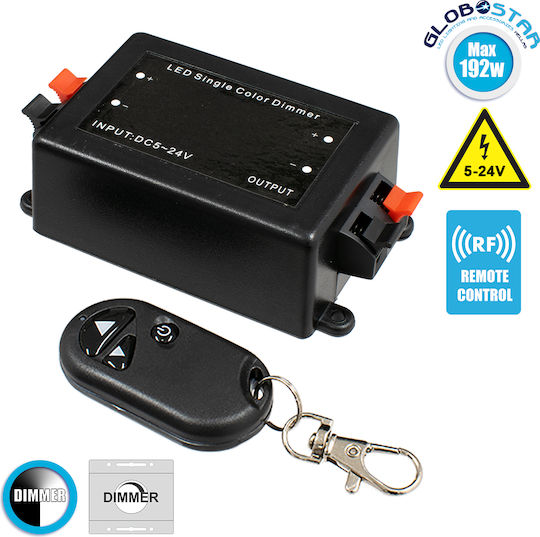GloboStar Ασύρματο Dimmer RF με Τηλεχειριστήριο 73309