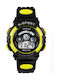 S-Sport Kids Digital Watch with Rubber/Plastic Strap Black