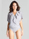 Lenitif L067 Frauen Bodysuit Gray