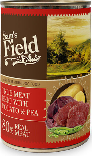 Sam's Field Wet Food Dogs in Cans with Calf and Potatoes 400gr