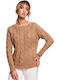 MOE M511 Women's Long Sleeve Sweater Beige MOE511