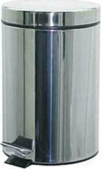 Delta Cleaning KA12Γ Inox Bathroom Basket 12lt Silver