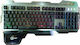 Andowl K55 Gaming Keyboard with RGB lighting (English US) Silver