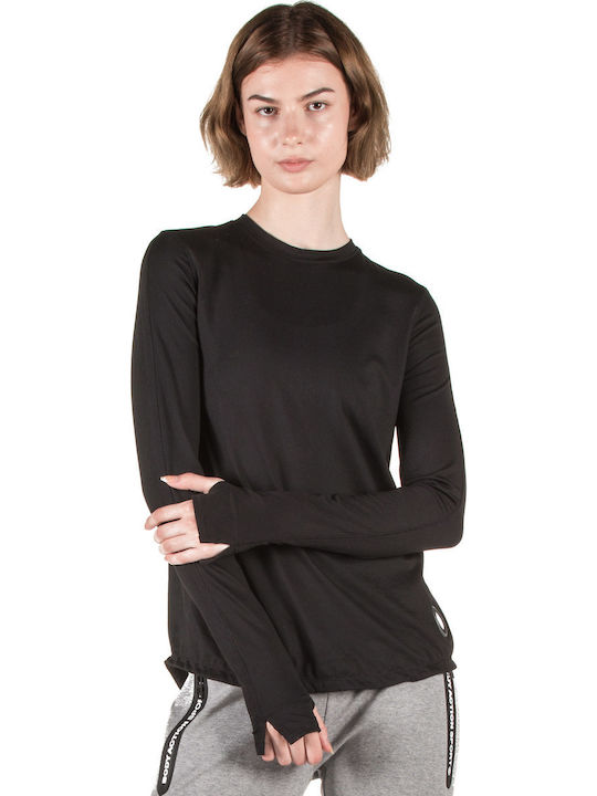 Body Action Winter Women's Blouse Long Sleeve Black