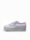 2790 Damen Flatforms Sneakers Weiß