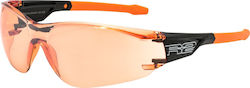 R2 Cycling Glasses Alligator with Orange Frame & Multicolour / Mirror Lenses