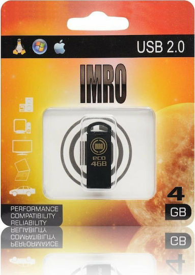 IMRO Eco 4GB USB 2.0 Стик Черен