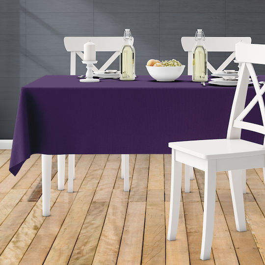 Lino Home Tischtuch Renas 98 Amethyst 140x180cm
