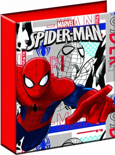 Gim Ντοσιέ с 4 Пръстена за Хартия B5 Червен Spiderman Ultimate 1бр
