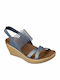 Beverlee Damenplattformen Marineblau