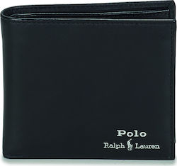 Ralph Lauren Δερμάτινο Ανδρικό Πορτοφόλι Μαύρο