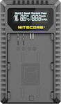 NiteCore Μονός Φορτιστής Μπαταρίας UCN3 Pro Συμβατός με Canon