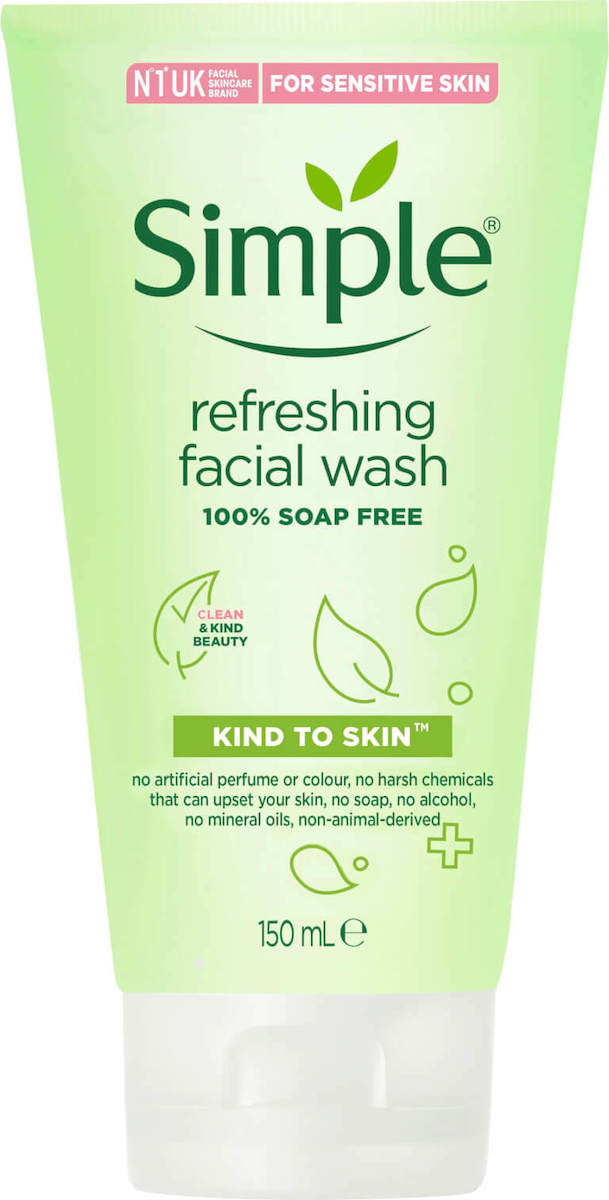Simple Kind to Skin Refreshing Face Wash 150ml Skroutz.gr