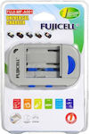 Fujicell FUJI-MF-A001 Încărcător 2 Baterii Ni-MH/Ni-Cd Dimensiune AA/AAA în culoarea Alb