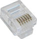 Adeleq Connector Telephone Plug Male Line 6P4C