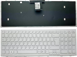 Sony Laptop Keyboard for Vaio VPC-EB VPCEB1A4E VPCEB3l1E T PCG-7131L PCG-71211M with Frame and English (US) Keyboard Language in White
