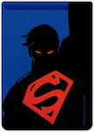 Pocket Stickers Superman Black Adhesive Pocket In Black Colour