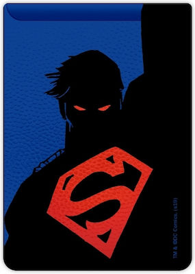 Pocket Stickers Superman Black Adhesive Pocket In Black Colour