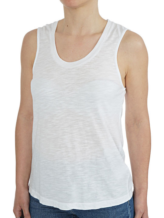 American Vintage Αμάνικο Γυναικείο Top Λευκό