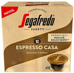 Segafredo Κάψουλες Espresso Casa Συμβατές με Μηχανή Dolce Gusto 10caps