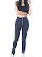 Paco & Co Women's Long Legging High Waisted Navy Blue