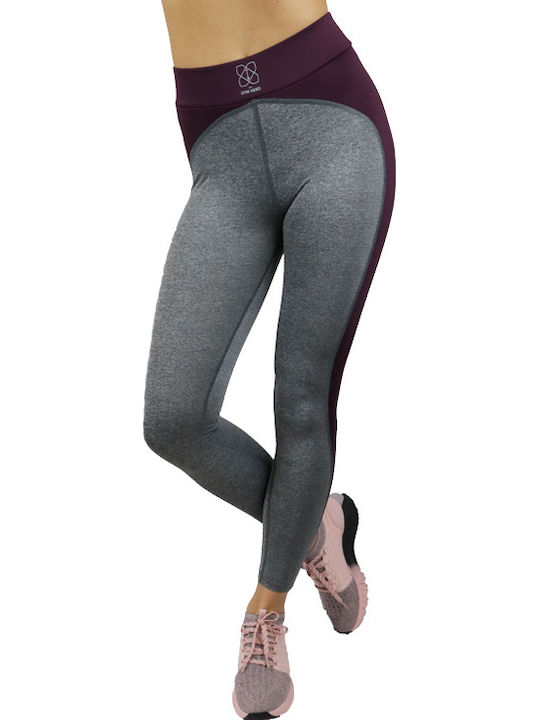 Gymhero Grey Heart Women's Long Legging Gray